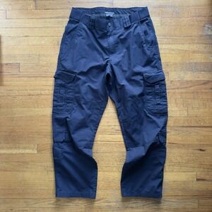5.11 Tactical Cargo Pants Men Navy Blue Size 36x32 Relaxed‎ Fit Work Outdoor